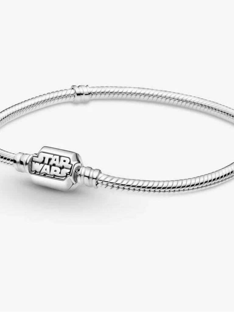 Nwot Pandora Silver Logo Barrel Snake Chain Bracelet